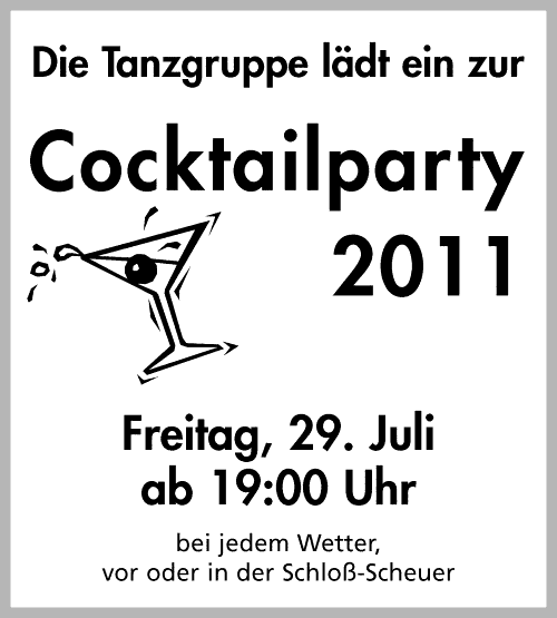 Cocktailpart 2011