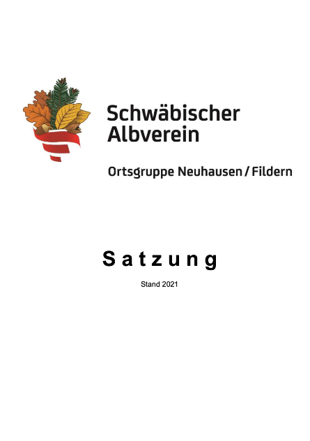 Satzung der OG Neuhausen/Fildern vom 17.07.2021